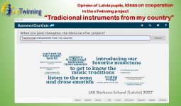 eTwinning projekts ar  Portugāli, Grieķiju, Poliju, Latviju “TRADICION INSTRUMENTS FROM MY COUNTRY”