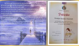 PATEICĪBA par līdzdalību radošo darbu konkursā un grāmatas 