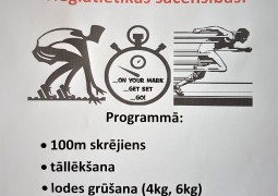 Vieglatlētikas sacensības - 12. septembrī!